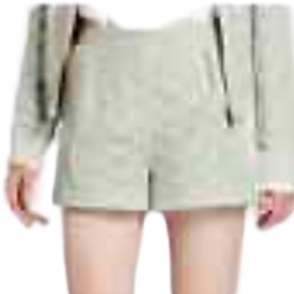 Victoria Beckham size 12 green lace shorts  flat front pockets lined NWOT - Picture 8 of 16